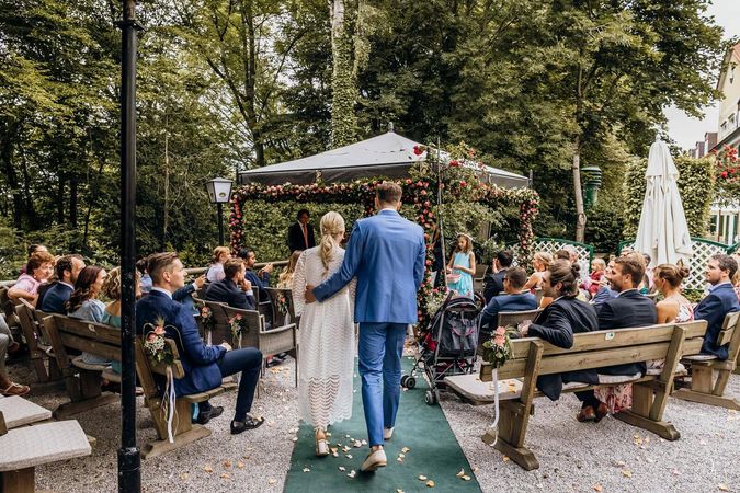 Hochzeit mit freier Trauung im Freisinger Hof, München – Julia & Florian
